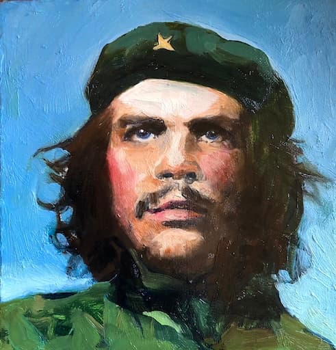 油彩画 悲しみの戦場