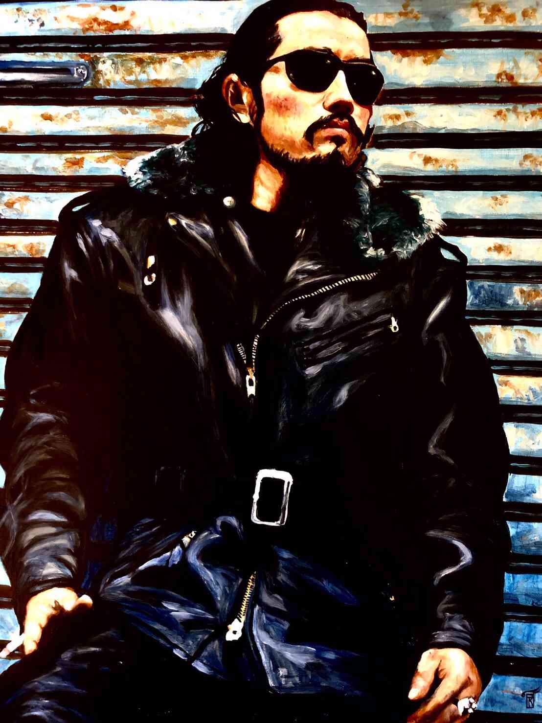 油彩画 裏切り者