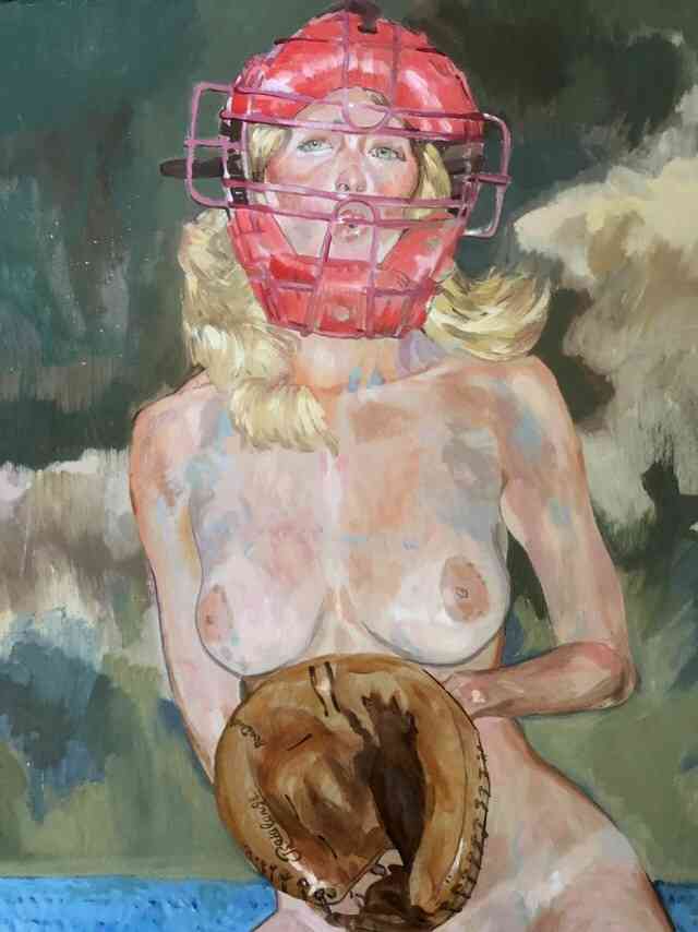 油彩画 ラッキーストライク