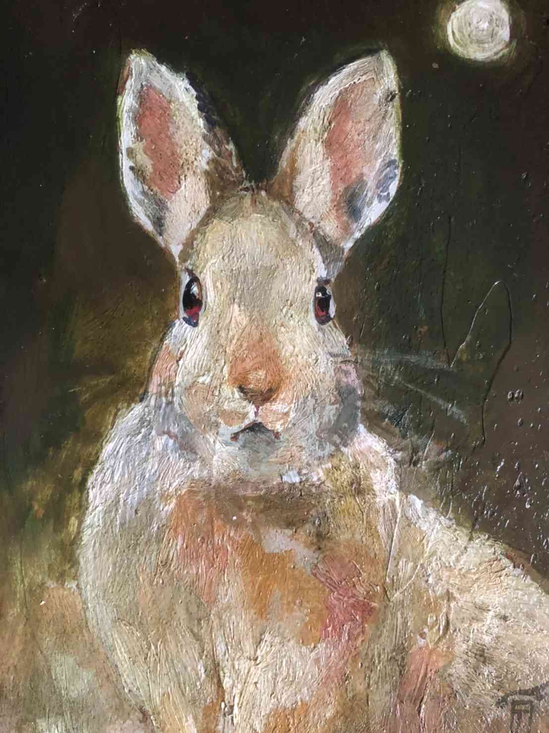 油彩画 ピーターラビット