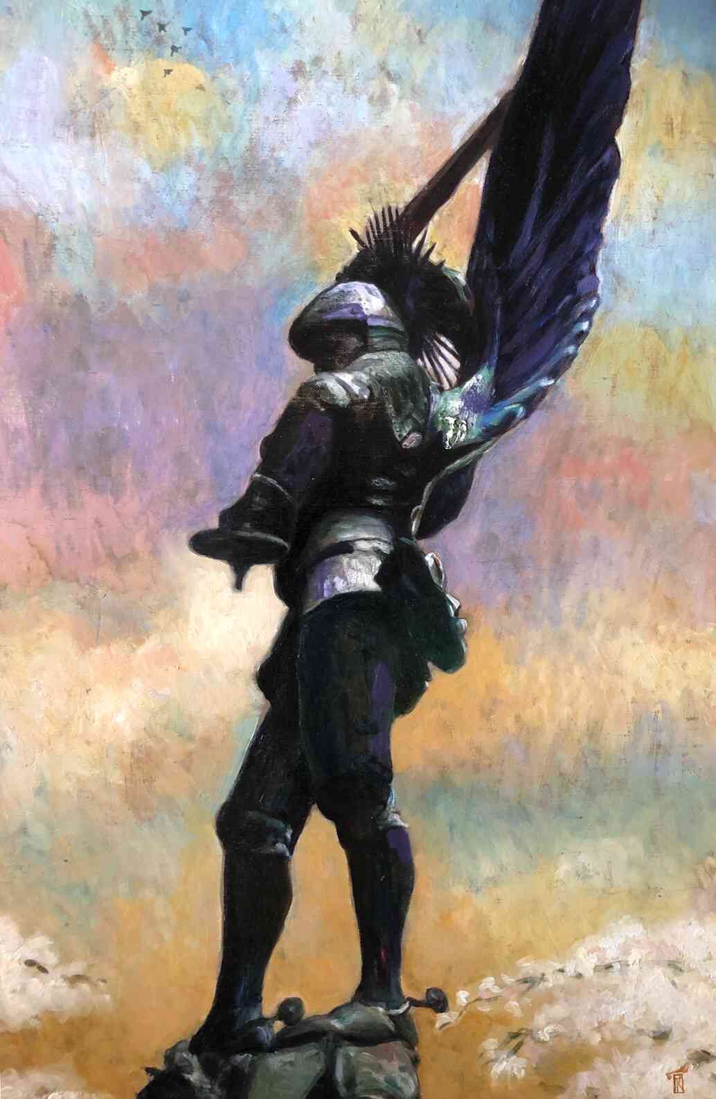 油彩画 ワルキューレ